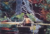 Winslow Homer The Red Canoe painting
